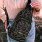 Leopard Print Leather Sling Bag - The Legendary Apparels Brand