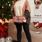 Brown Plus Size Exposed Seam Patchwork Sweatshirt