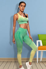 Load image into Gallery viewer, Gradient Sports Tank and Leggings Set
