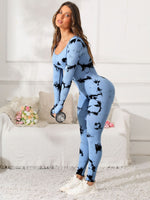 Load image into Gallery viewer, Scoop Neck Long Sleeve Active Jumpsuit
