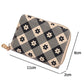 Checkered Flower Leather Wallet - The Legendary Apparels Brand