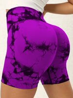 Load image into Gallery viewer, Tie-Dye High Waist Active Shorts
