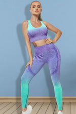 Load image into Gallery viewer, Gradient Sports Tank and Leggings Set
