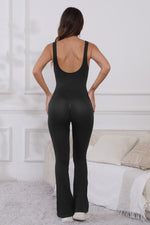 Load image into Gallery viewer, Scoop Neck Wide Strap Active Jumpsuit
