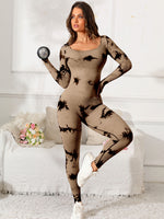 Load image into Gallery viewer, Scoop Neck Long Sleeve Active Jumpsuit
