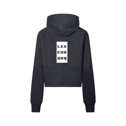 Vertical Box Cropped Half-Zip Hoodie - The Legendary Apparels Brand