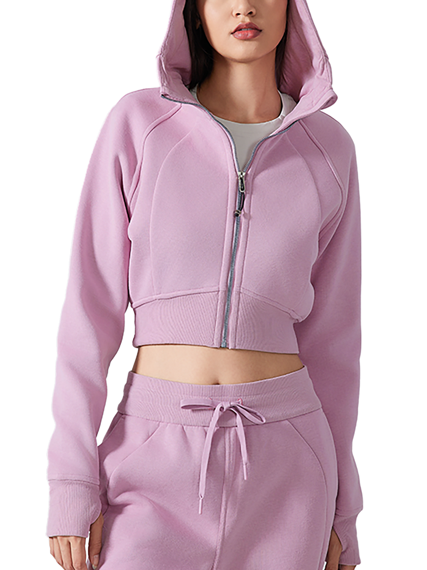 Womens,Hoodies,Crop Top,Zip Up