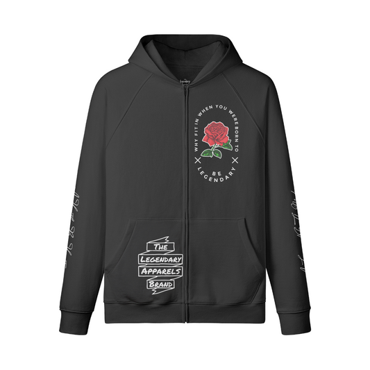 Rose Collection Zip Up - The Legendary Apparels Brand